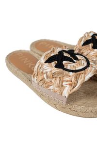 Pinko Espadryle "Greta" | 1H2115 Y866 | Kobieta | Biały, Beżowy. Kolor: biały, beżowy, wielokolorowy. Materiał: skóra, materiał. Sezon: lato. Styl: elegancki #3