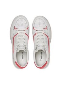 TwinSet - TWINSET Sneakersy 231TCP080 Biały. Kolor: biały. Materiał: skóra