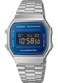 Zegarek Casio Zegarek męski Casio A168WEM-2BEF srebrny. Kolor: srebrny #1