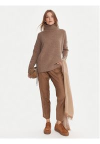 Weekend Max Mara Golf Borgia 2525366112 Brązowy Relaxed Fit. Typ kołnierza: golf. Kolor: brązowy. Materiał: wełna #5