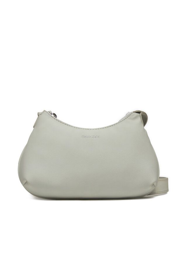 Calvin Klein Torebka Soft Crossbody K60K612112 Szary. Kolor: szary. Materiał: skórzane