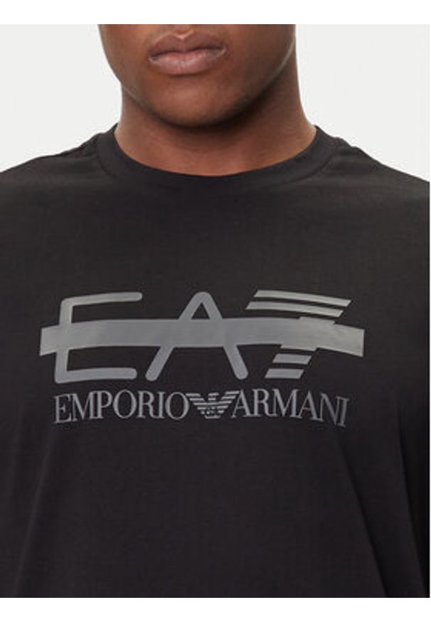 EA7 Emporio Armani T-Shirt 7M001129 AF10375 UC001 Czarny Modern Fit. Kolor: czarny. Materiał: bawełna