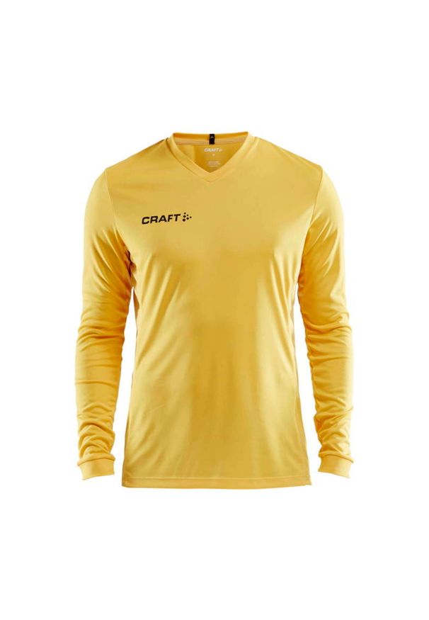 Dżersej z długim rękawem Craft squad solid. Kolor: żółty. Materiał: jersey. Długość rękawa: długi rękaw. Długość: długie. Sport: piłka nożna