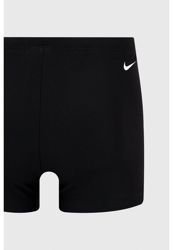Nike - Kąpielówki. Kolor: czarny. Materiał: poliester. Wzór: nadruk