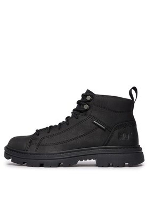 CAT Footwear Trapery Modulate P725405 Czarny. Kolor: czarny. Materiał: skóra