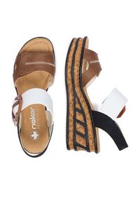 Rieker Sandały CEO-68176-64 Brązowy. Kolor: brązowy. Materiał: materiał #6