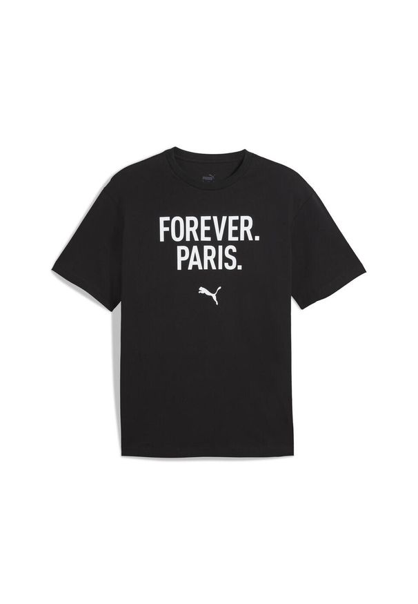 Puma - Męska koszulka Concept 2 Paris o luźnym kroju PUMA Black. Kolor: czarny