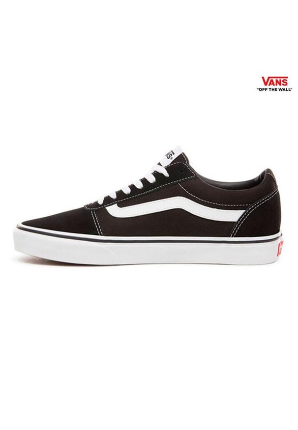 Vans - Buty na co dzień męskie VANS trampki skóra. Okazja: na co dzień. Kolor: czarny. Materiał: skóra