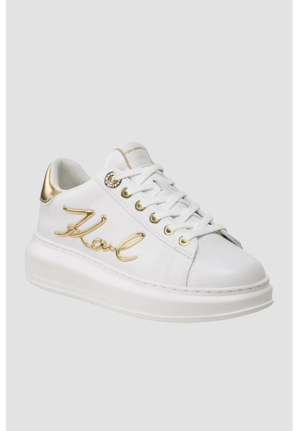 Karl Lagerfeld - KARL LAGERFELD Białe sneakersy Kapri Signia Lace, Rozmiar 41. Kolor: biały