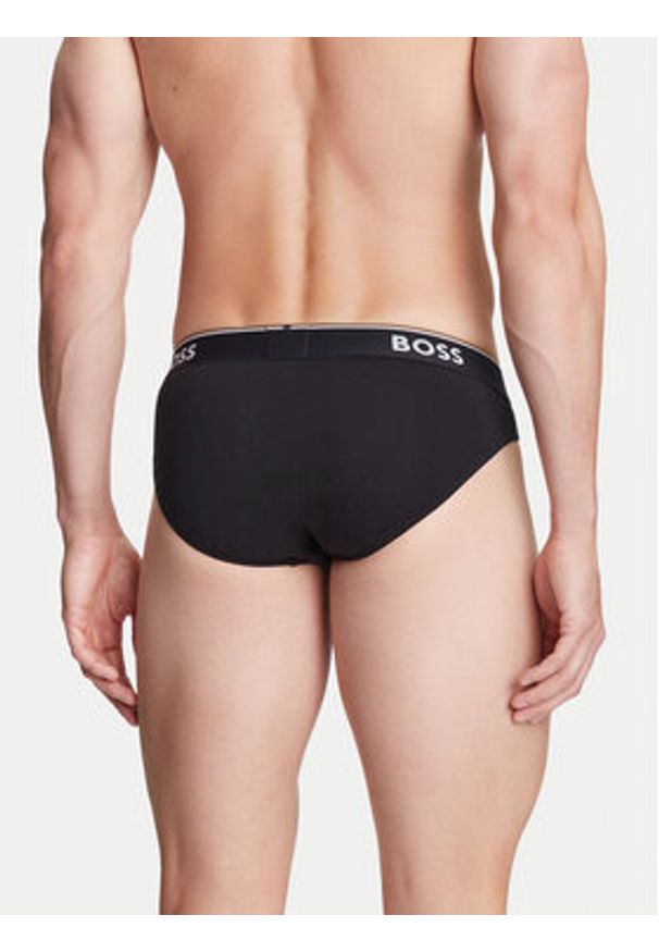BOSS Komplet 3 par slipów 50531681 Czarny. Kolor: czarny. Materiał: bawełna