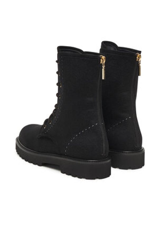 Max Mara Trzewiki Bakerzipwk 25247960126 Czarny. Kolor: czarny. Materiał: materiał