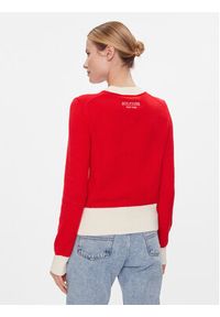 TOMMY HILFIGER - Tommy Hilfiger Sweter Varsity 85 Graphic C-Nk Swt WW0WW40718 Czerwony Slim Fit. Kolor: czerwony. Materiał: bawełna, syntetyk #4