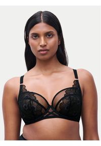 Chantelle Biustonosz z fiszbiną Lush C22OM0 Czarny. Kolor: czarny. Materiał: syntetyk