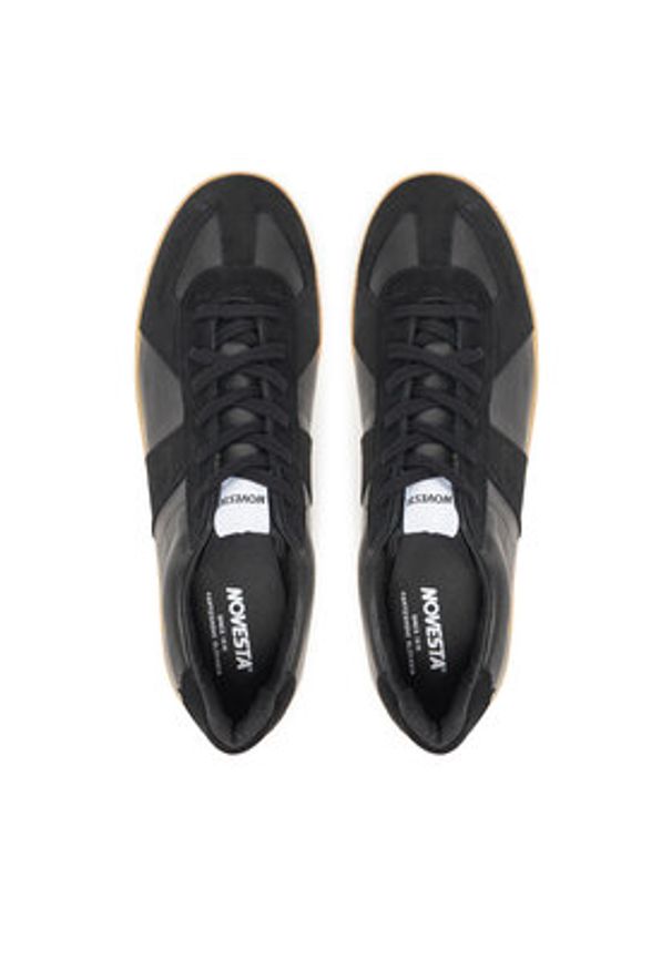 Novesta Sneakersy German Army Trainer 60Y13Y003 Czarny. Kolor: czarny. Materiał: skóra, zamsz
