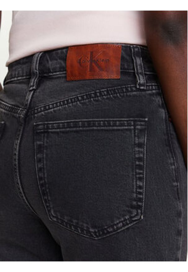 Calvin Klein Jeans Jeansy LV047B909G Czarny Straight Fit. Kolor: czarny