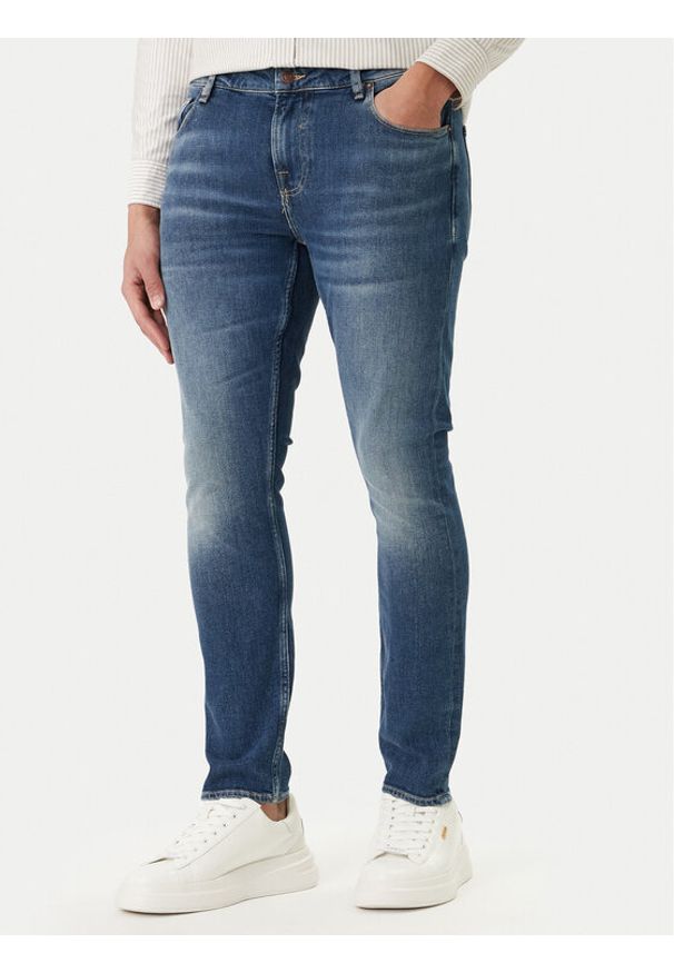 Guess Jeansy Chris M2YA27 D4Q42 Granatowy Super Skinny Fit. Kolor: niebieski
