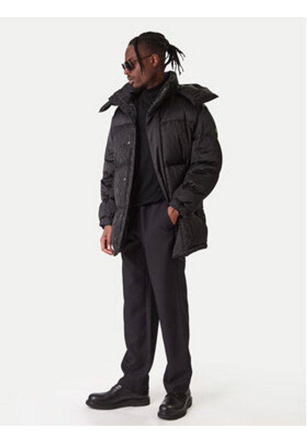 Hugo - HUGO Kurtka puchowa Melmus 2541 50549098 Czarny Regular Fit. Kolor: czarny. Materiał: syntetyk