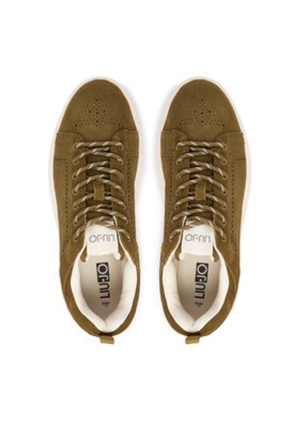 Liu Jo Sneakersy 7B6003 PX002 Khaki. Kolor: brązowy. Materiał: zamsz, skóra