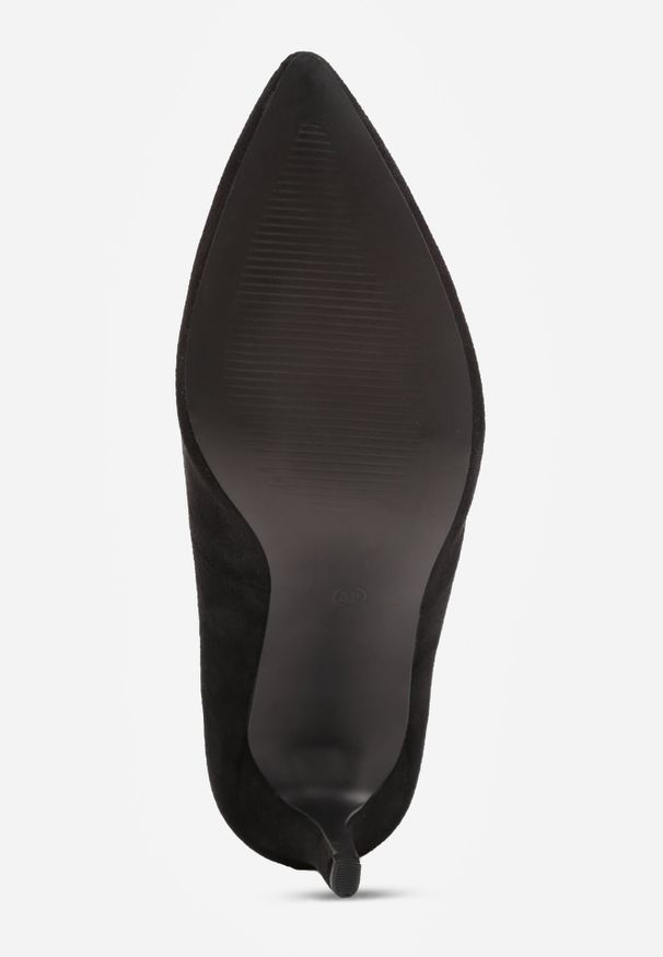 Born2be - Czarne Klasyczne Czółenka na Szpilce ze Skórzaną Wkładką z Noskiem w Szpic Mairina. Okazja: do pracy. Kolor: czarny. Materiał: skóra. Obcas: na szpilce. Styl: klasyczny