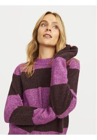 JJXX Sweter Chick 12246493 Różowy Loose Fit. Kolor: różowy. Materiał: syntetyk #3