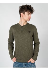 Guess Longsleeve "Dunston" | X0BP11RA9H0 | Mężczyzna | Khaki. Okazja: na co dzień. Kolor: brązowy. Materiał: bawełna. Długość rękawa: długi rękaw. Styl: casual, elegancki #3