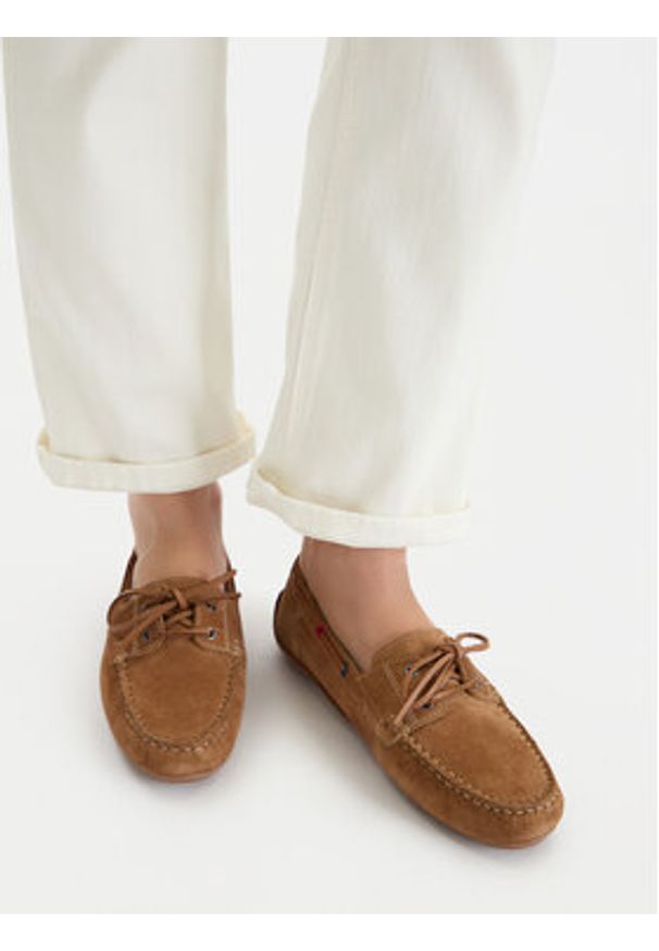 Beverly Hills Polo Club Mokasyny EO-WB-VIESTE-16 Brązowy. Kolor: brązowy. Materiał: skóra, zamsz