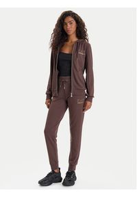 EA7 Emporio Armani Dres 8NTV51 TJ9RZ U6063 Brązowy Regular Fit. Kolor: brązowy. Materiał: syntetyk