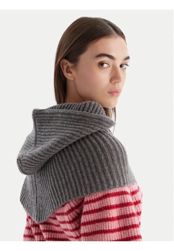 Pinko - PINKO Balaklawa 104494 A2Z1 K07 Szary. Kolor: szary. Materiał: wełna