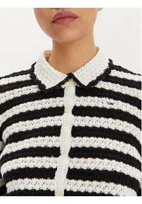 Tommy Jeans Kardigan DW0DW17756 Czarny Regular Fit. Kolor: czarny. Materiał: bawełna #2