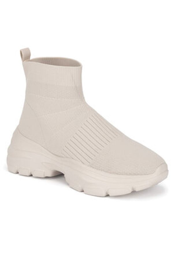 Jenny Fairy Sneakersy LZ0529-08 Beżowy. Kolor: beżowy. Materiał: materiał