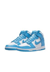 Buty koszykarskie męskie Nike Dunk High. Kolor: biały. Materiał: guma, materiał, tkanina, syntetyk