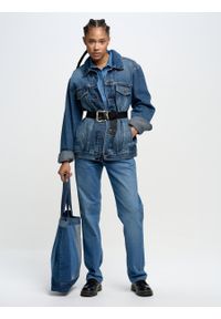 Big-Star - Koszula damska jeansowa Norra 239. Typ kołnierza: kołnierzyk klasyczny. Kolor: niebieski. Materiał: jeans. Styl: klasyczny, elegancki #10