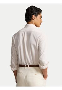 Polo Ralph Lauren Koszula 710934575003 Beżowy Slim Fit. Typ kołnierza: polo. Kolor: beżowy. Materiał: bawełna #4