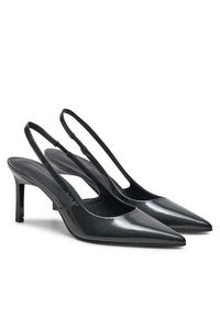 Calvin Klein Sandały Heel Slingback Pump 70 Saff Lth HW0HW02068 Czarny. Kolor: czarny. Materiał: skóra