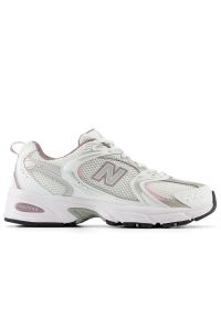 Buty New Balance MR530SGC - białe. Kolor: biały. Materiał: materiał, skóra, syntetyk, zamsz. Szerokość cholewki: normalna. Sezon: lato