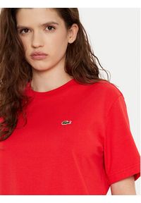 Lacoste T-Shirt TF7215 Czerwony Regular Fit. Kolor: czerwony. Materiał: bawełna #4