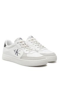 Calvin Klein Jeans Sneakersy Classic Cupsole Low Lth Ml YM0YM00885 Biały. Kolor: biały. Materiał: skóra #4