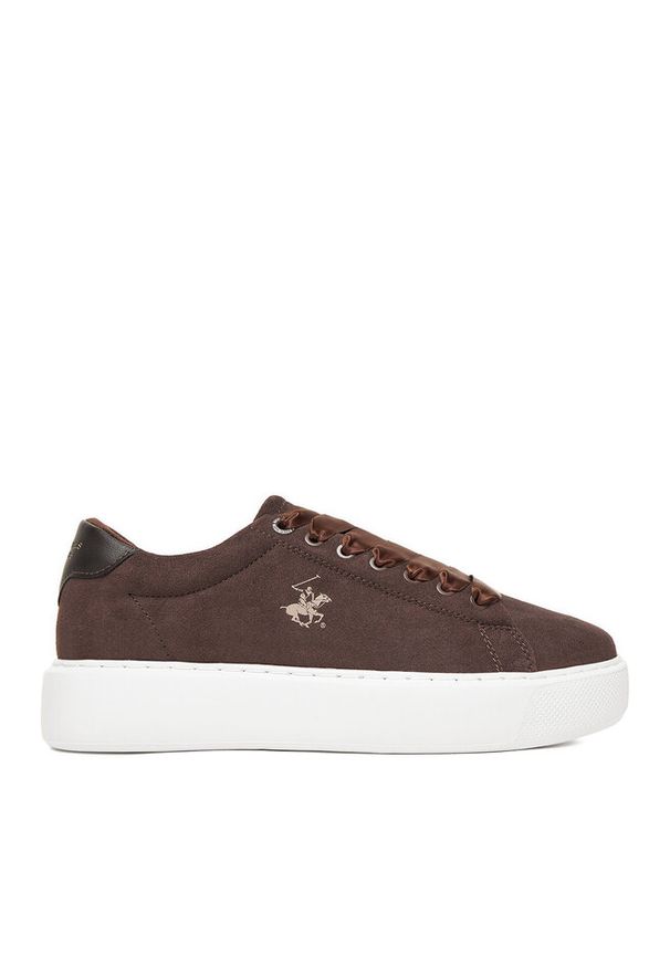Sneakersy Beverly Hills Polo Club. Kolor: brązowy