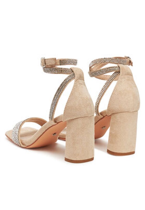 DeeZee Sandały F1765-2 Beżowy. Kolor: beżowy. Materiał: materiał