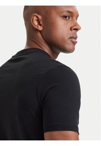 Karl Lagerfeld - KARL LAGERFELD T-Shirt 755071 564250 Czarny Regular Fit. Typ kołnierza: dekolt w karo. Kolor: czarny. Materiał: bawełna #3