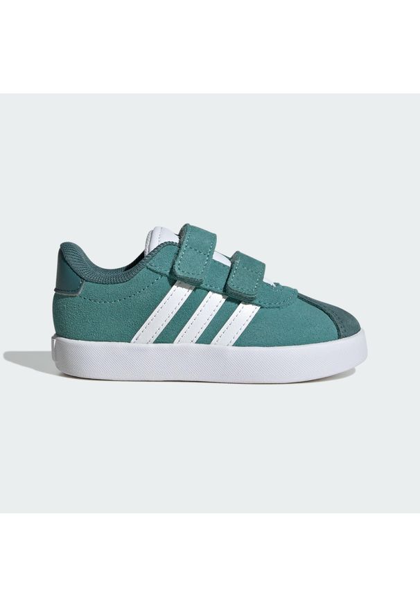 Adidas - Buty VL Court 3.0. Kolor: niebieski, wielokolorowy, biały. Sport: turystyka piesza, skateboard
