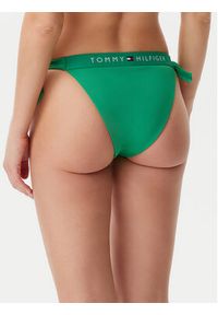 TOMMY HILFIGER - Tommy Hilfiger Dół od bikini UW0UW04497 Zielony. Kolor: zielony. Materiał: syntetyk