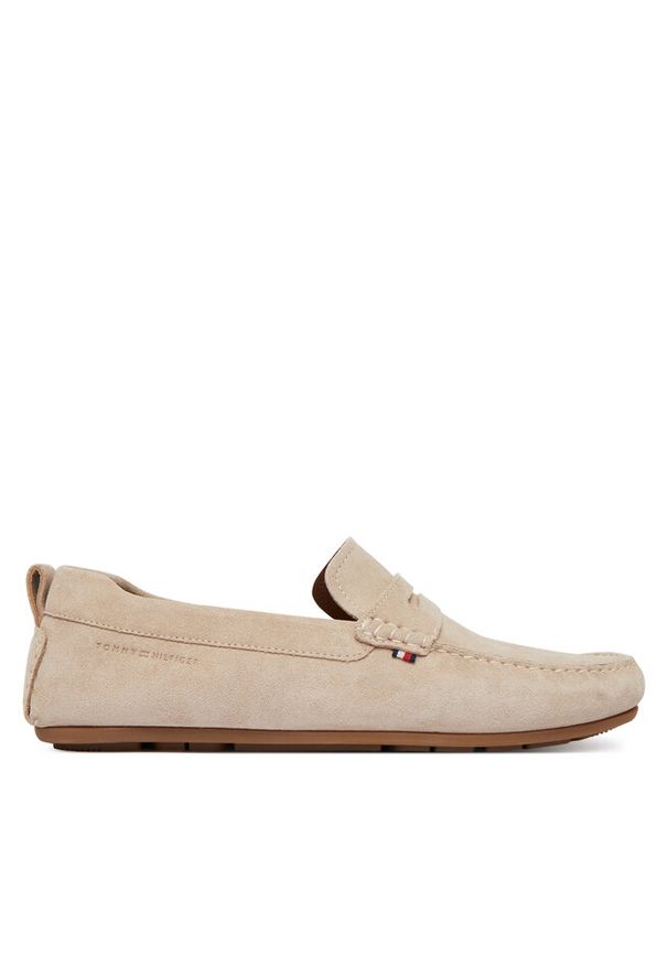 TOMMY HILFIGER - Mokasyny Tommy Hilfiger. Kolor: beżowy