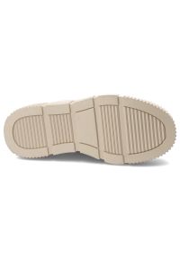 Beżowe Botki Cambell Stylowe Obuwie Damskie Na Platformie. Zapięcie: zamek. Kolor: beżowy. Materiał: skóra. Obcas: na platformie. Styl: elegancki #6