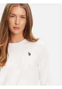 U.S. Polo Assn. Bluzka WUP0785 Biały Regular Fit. Typ kołnierza: polo. Kolor: biały. Materiał: bawełna #4