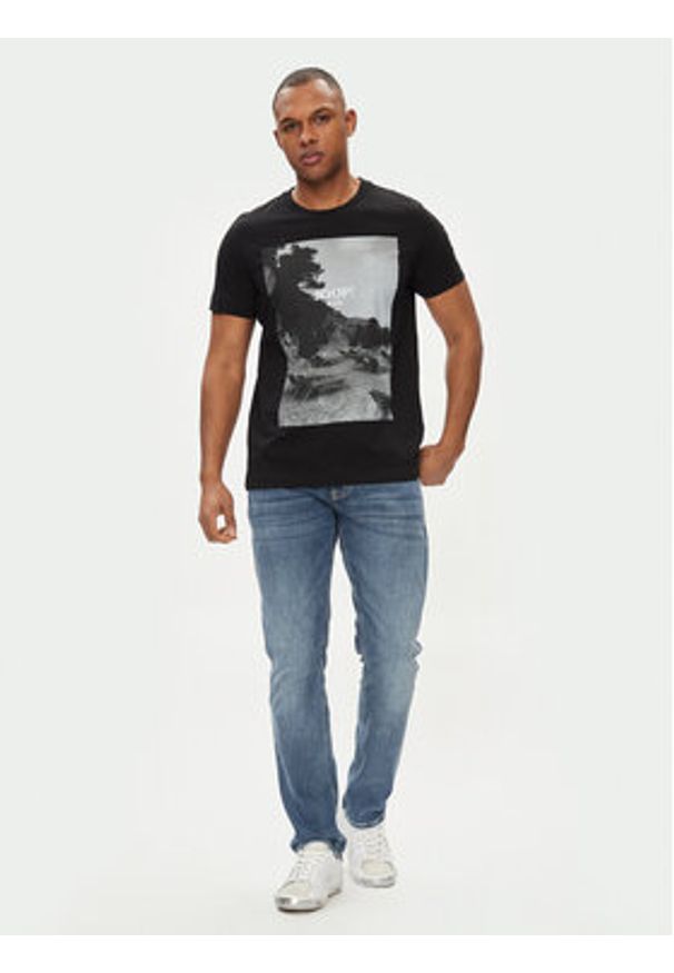 JOOP! Jeans T-Shirt 47Dario 30042425 Czarny Modern Fit. Kolor: czarny. Materiał: bawełna