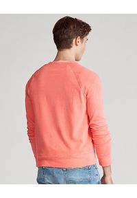 Ralph Lauren - RALPH LAUREN - Różowa bluza Spa z logo. Typ kołnierza: polo, bez kaptura. Kolor: różowy, wielokolorowy, fioletowy. Materiał: bawełna, materiał. Długość: długie. Wzór: haft #5