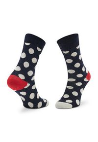 Happy-Socks - Happy Socks Skarpety Wysokie Dziecięce KBDO01-6501 Granatowy. Kolor: niebieski. Materiał: materiał