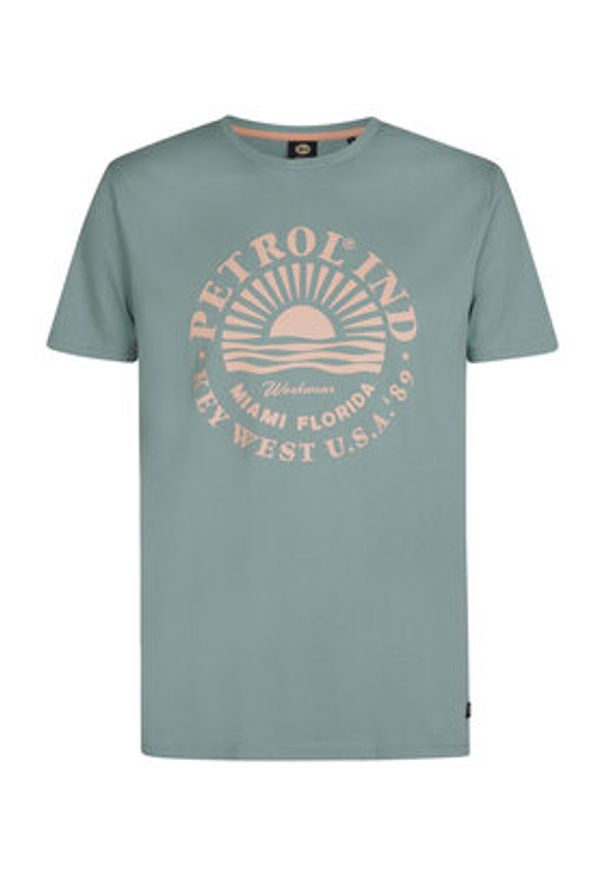 Petrol Industries T-Shirt M-1050-TSR127 Niebieski Regular Fit. Kolor: niebieski. Materiał: bawełna