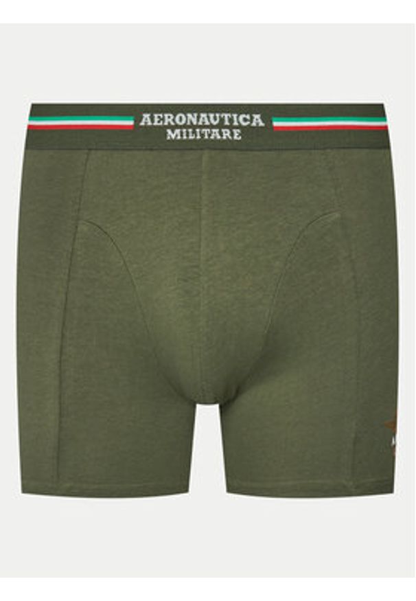 Aeronautica Militare Komplet 2 par bokserek AM1UBX002 Zielony. Kolor: zielony. Materiał: bawełna